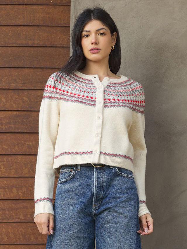 Stitches & Stripes - Wilder Cardigan - Ivory Combo-Stitches & Stripes-treehaus