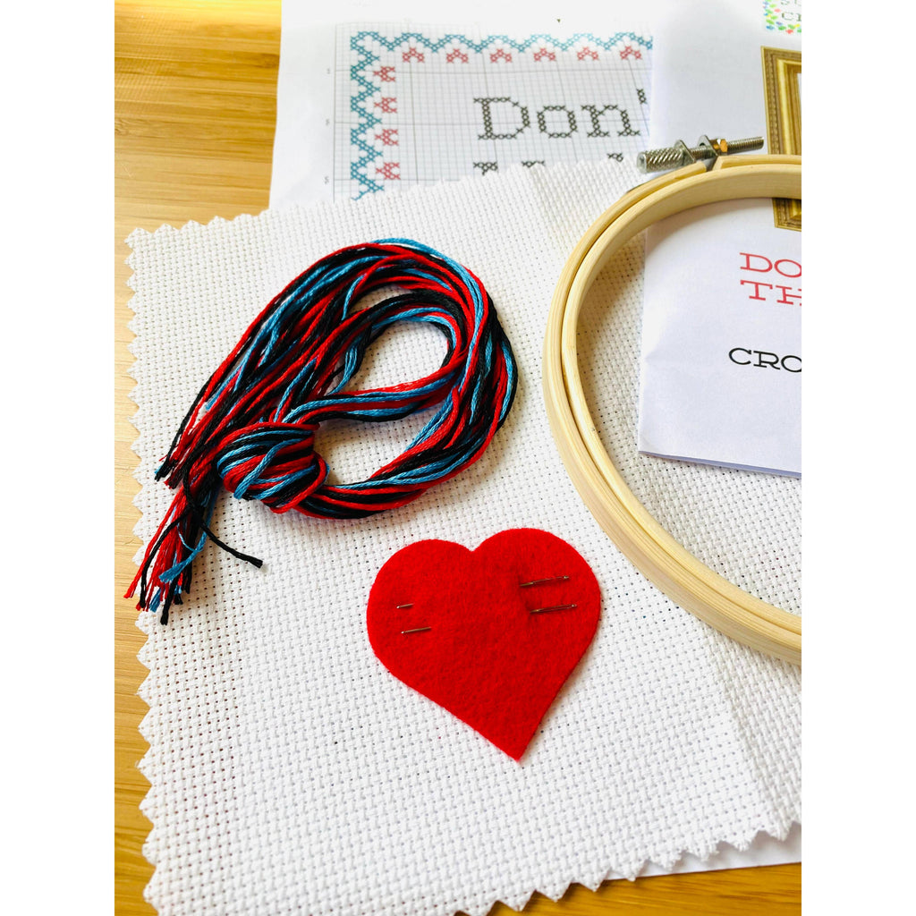 Subversive Cross Stitch - Fancy F*ck Deluxe Kit-Subversive Cross Stitch-treehaus