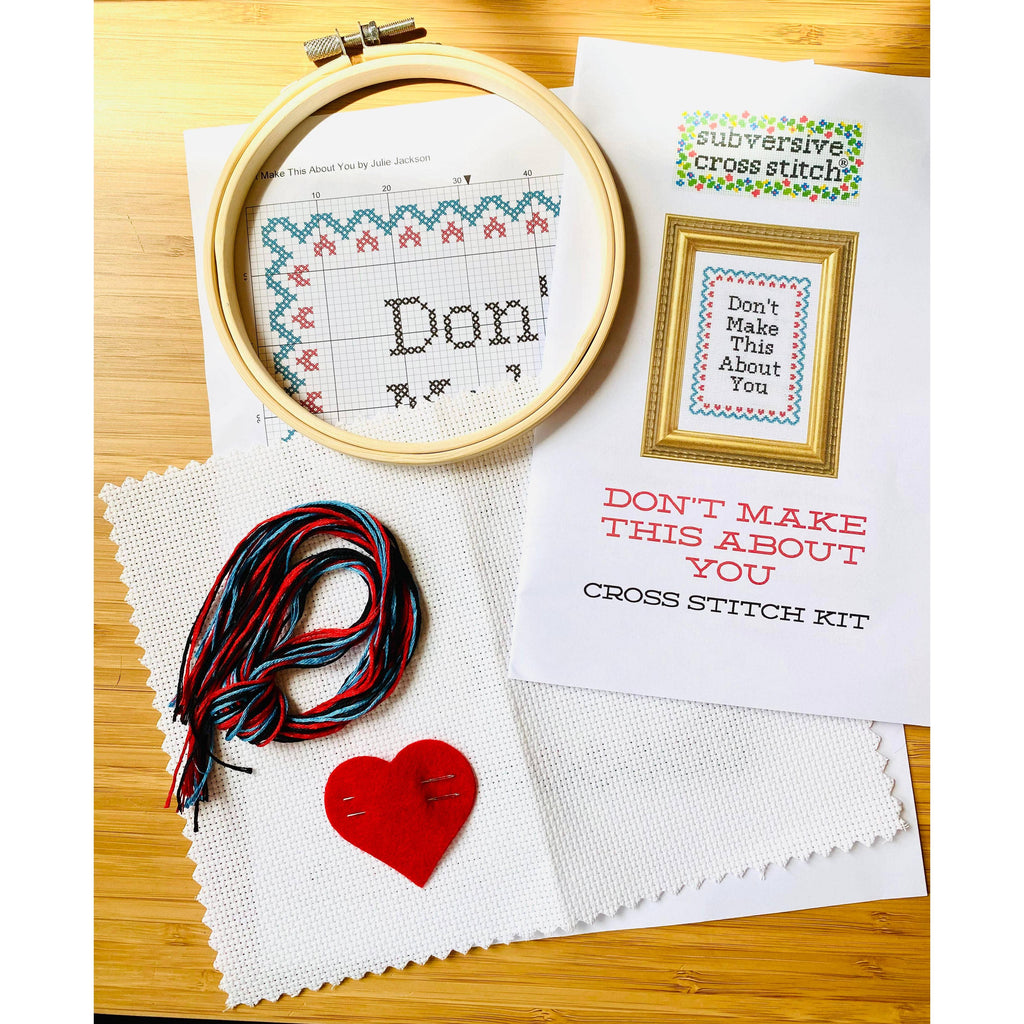 Subversive Cross Stitch - Welcome Tiny Overlord Deluxe Kit-Subversive Cross Stitch-treehaus