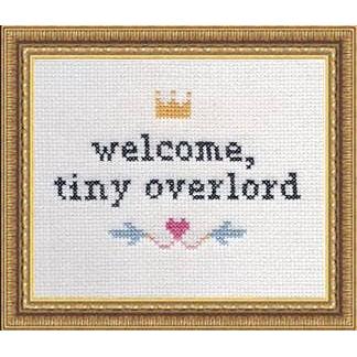 Subversive Cross Stitch - Welcome Tiny Overlord Deluxe Kit-Subversive Cross Stitch-treehaus