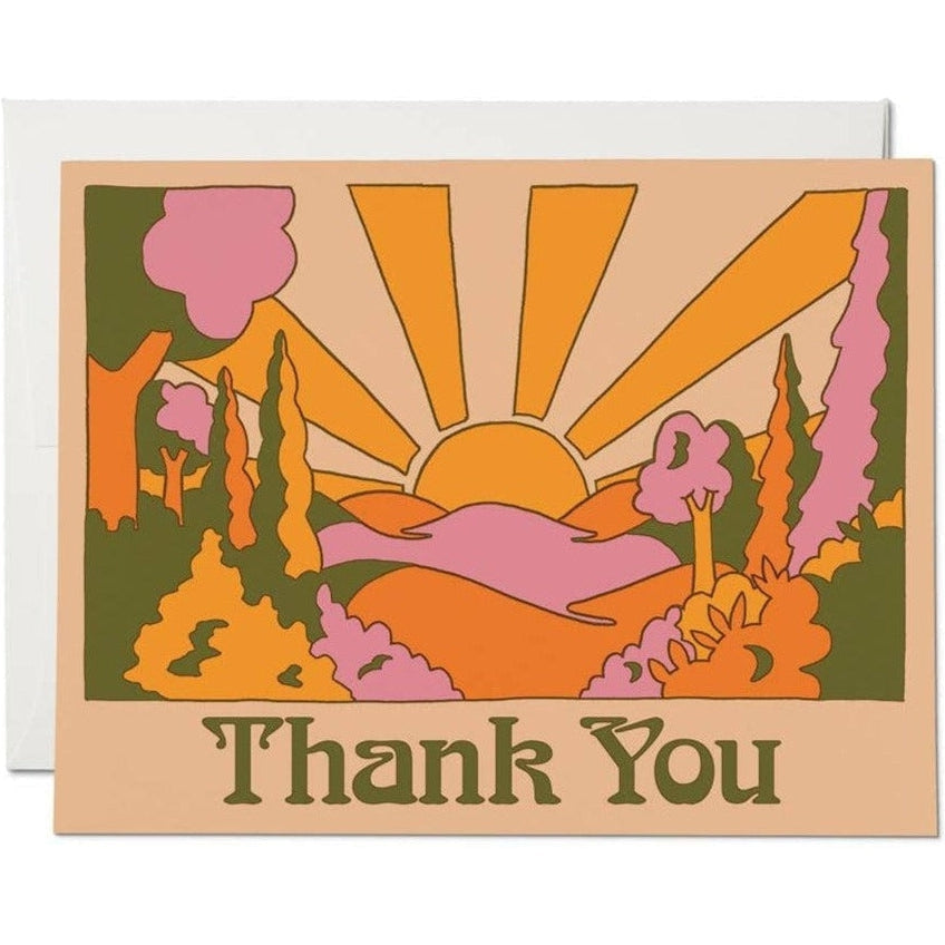 Sunrise Thank You-Red Cap Cards-treehaus