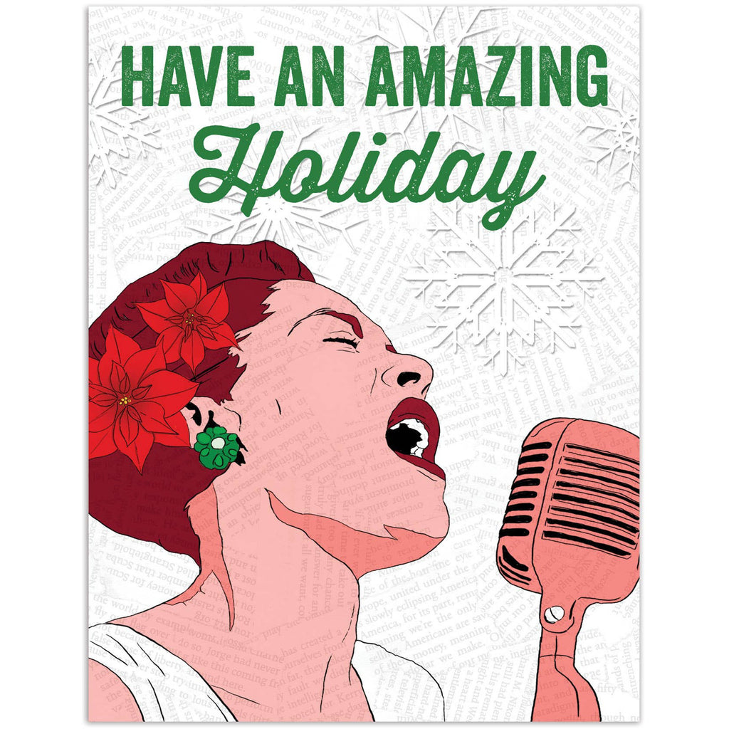 THE FOUND - Billie Holiday Have an Amazing Holiday Christmas Card-THE FOUND-treehaus