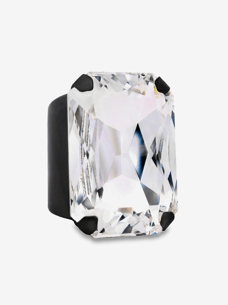 TOVA - Mini Soleil Ring - Gunmetal/Clear-TOVA-treehaus