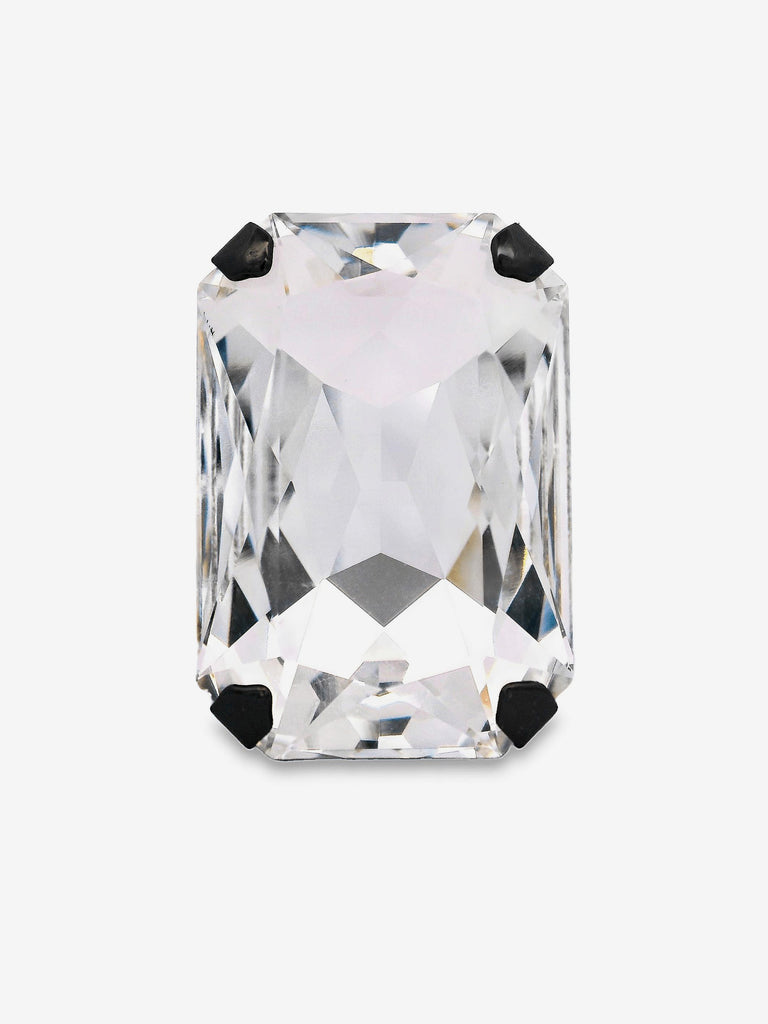 TOVA - Mini Soleil Ring - Gunmetal/Clear-TOVA-treehaus