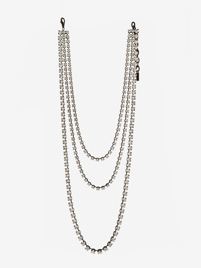 TOVA - Triple Pow Necklace - Smutt/Clear-TOVA-treehaus