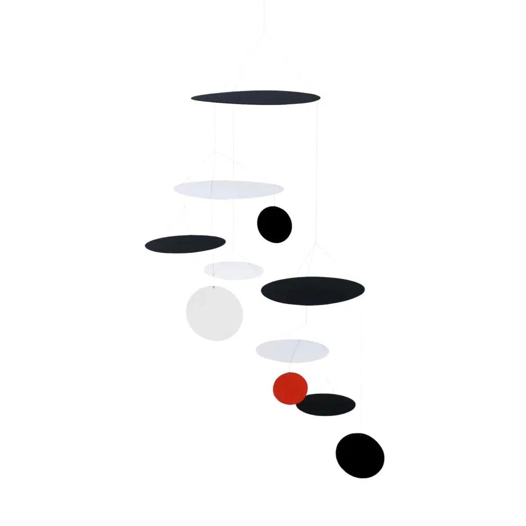 Talla Imports - UFO Mobile - Black/White/Red-Talla Imports-treehaus