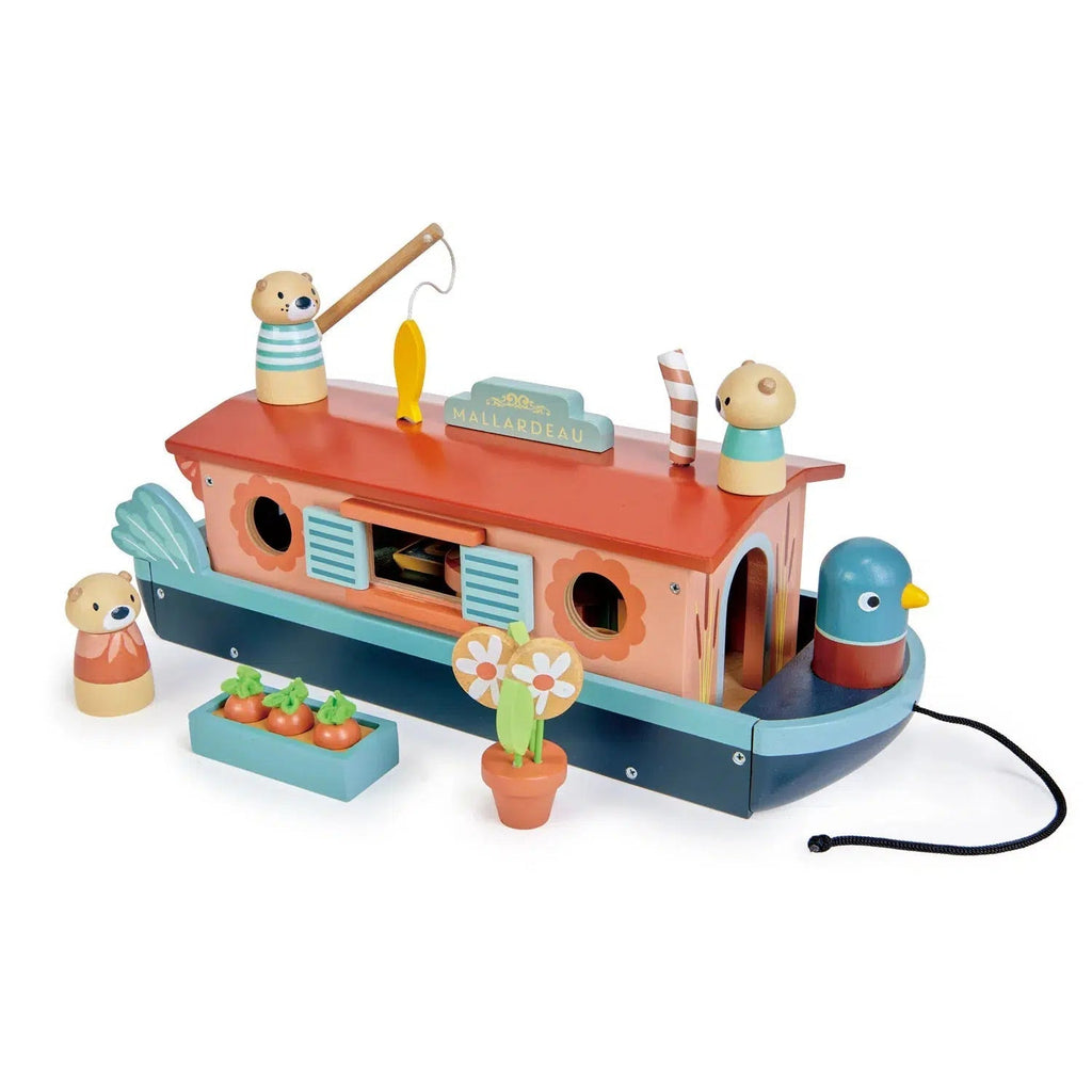Tender Leaf Toys - Little Otter Canal Boat-Tender Leaf Toys-treehaus