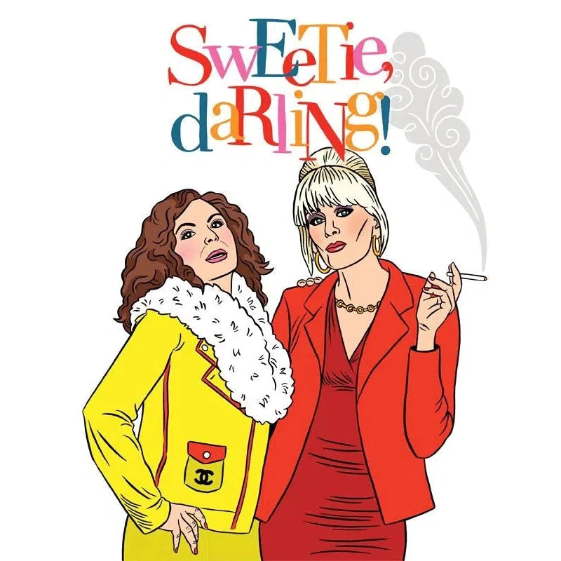 The Found - Ab Fab Sweetie Darling Birthday Card-The Found-treehaus