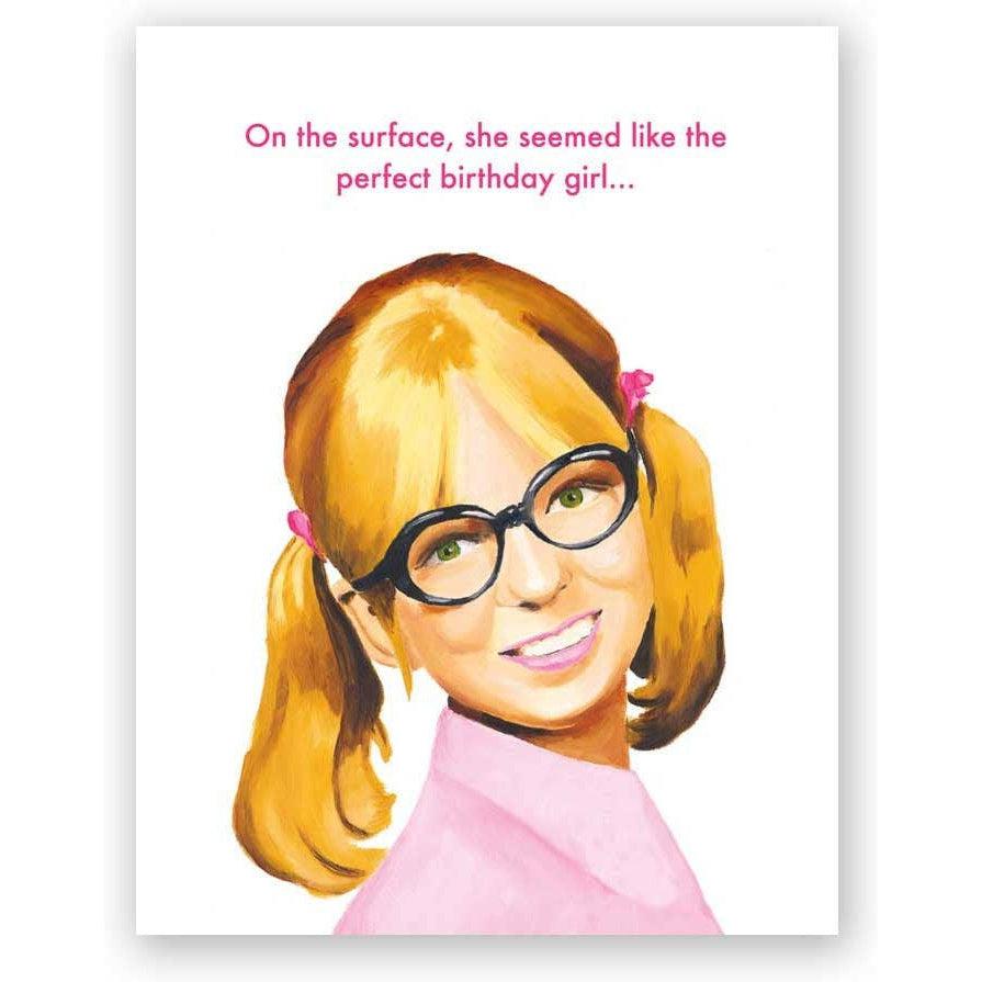 The Mincing Mockingbird - Perfect Birthday Girl Card-The Mincing Mockingbird-treehaus