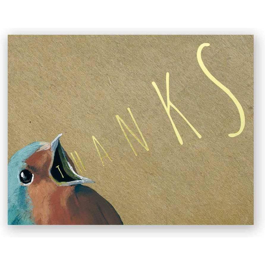 The Mincing Mockingbird - Yelling Thank You Card - Set of 8-The Mincing Mockingbird-treehaus