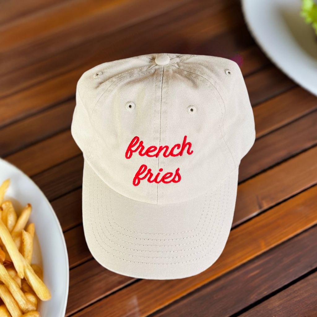 The Silver Spider - French Fries Unisex Dad Hat - Beige-The Silver Spider-treehaus