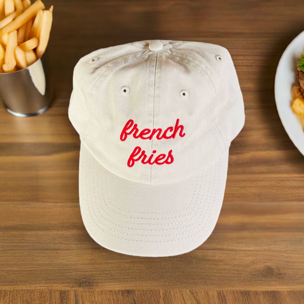 The Silver Spider - French Fries Unisex Dad Hat - Beige-The Silver Spider-treehaus