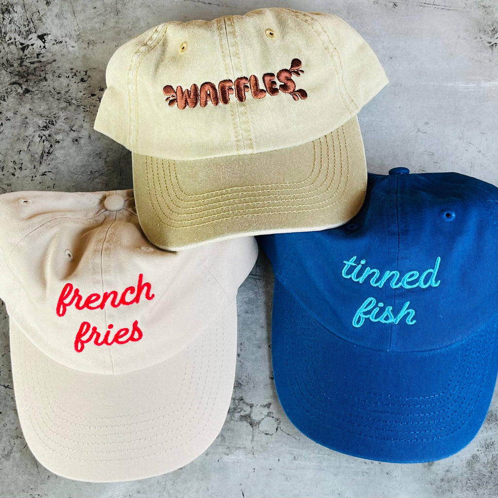 The Silver Spider - French Fries Unisex Dad Hat - Beige-The Silver Spider-treehaus