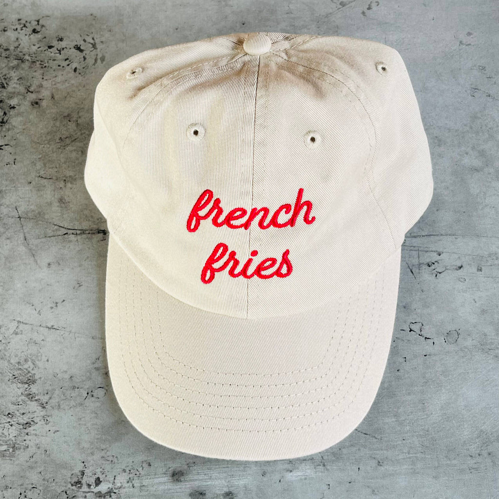 The Silver Spider - French Fries Unisex Dad Hat - Beige-The Silver Spider-treehaus