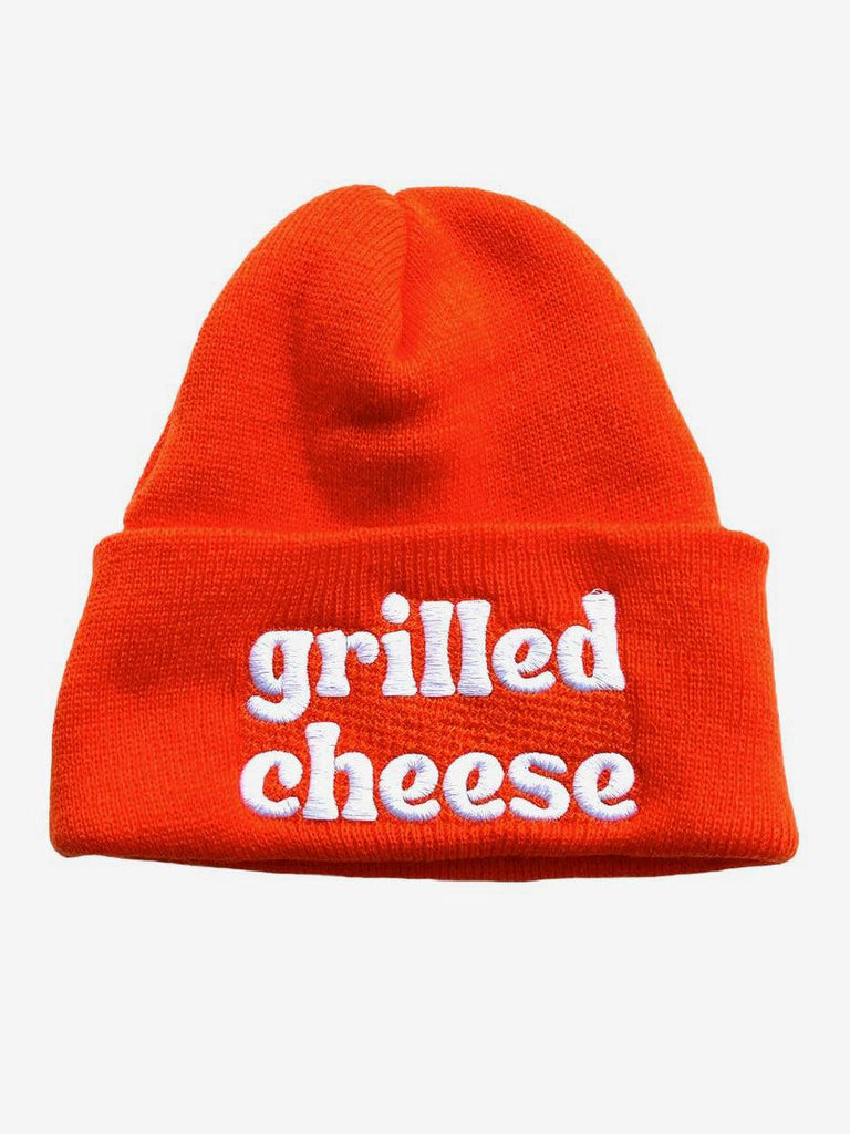 The Silver Spider - Grilled Cheese Knit Beanie - Orange-The Silver Spider-treehaus