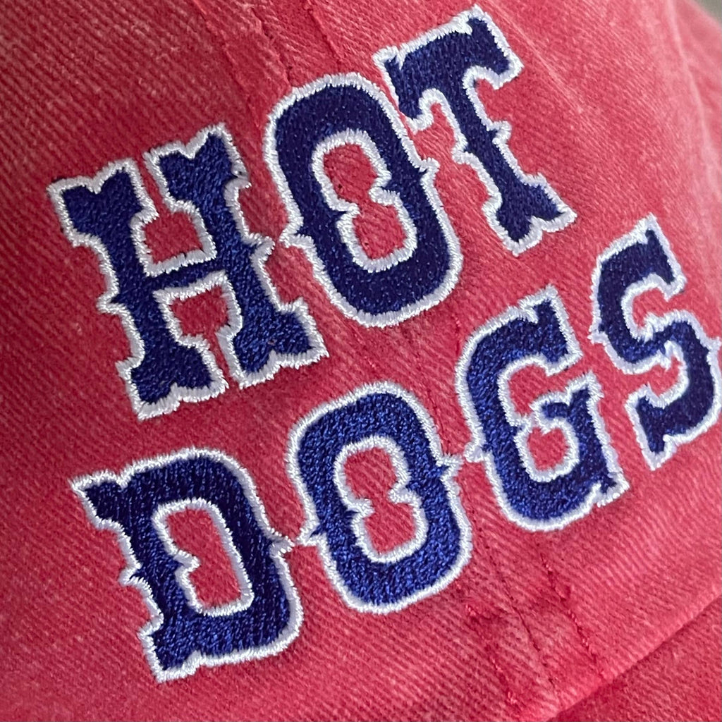 The Silver Spider - Hot Dogs Baseball Cap - Red and Blue-The Silver Spider-treehaus