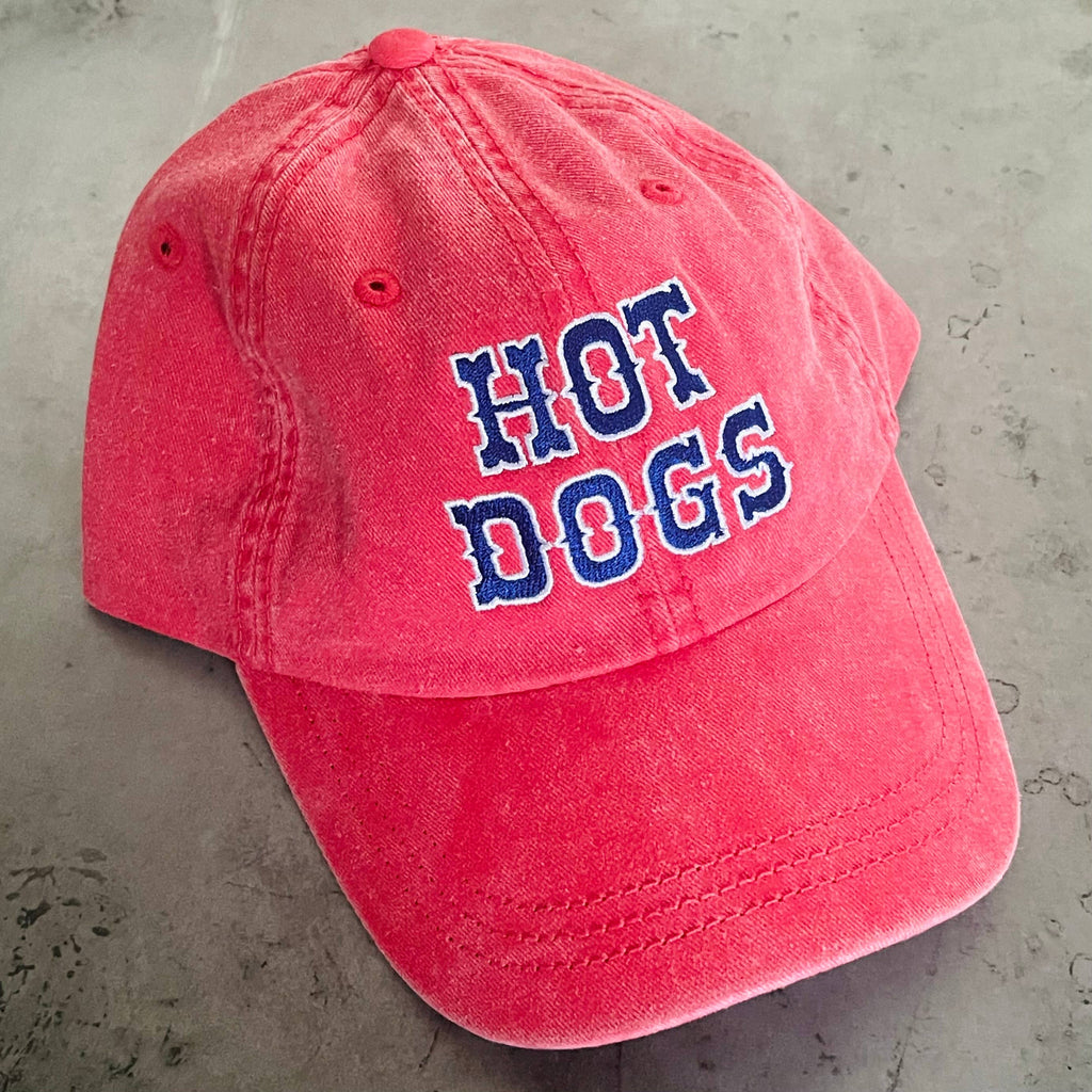 The Silver Spider - Hot Dogs Baseball Cap - Red and Blue-The Silver Spider-treehaus