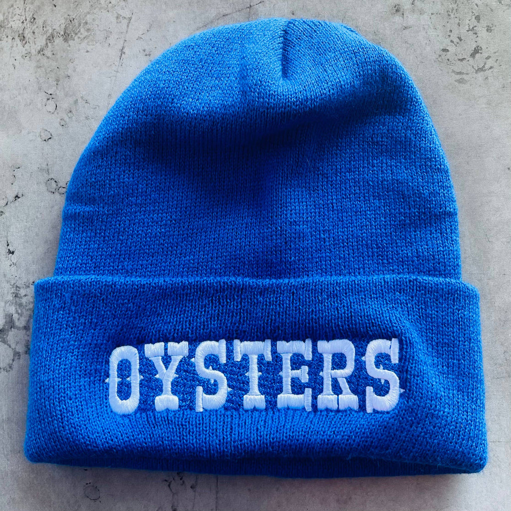The Silver Spider - Oysters Knit Beanie - Royal Blue-The Silver Spider-treehaus