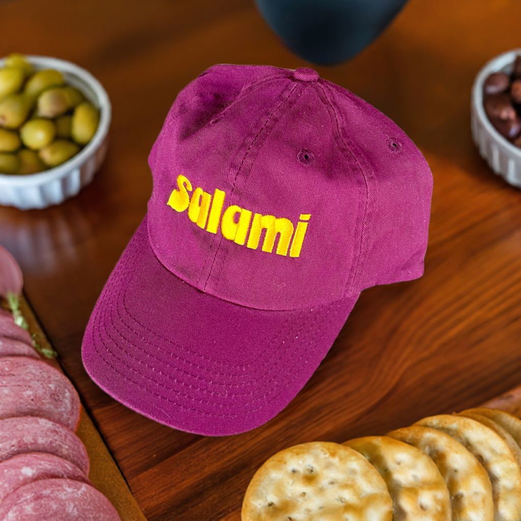 The Silver Spider - Salami Baseball Cap - Maroon-The Silver Spider-treehaus