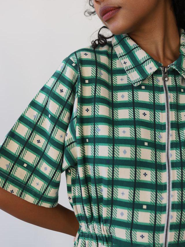 Utility Dress - Retro Plaid-Noble-treehaus