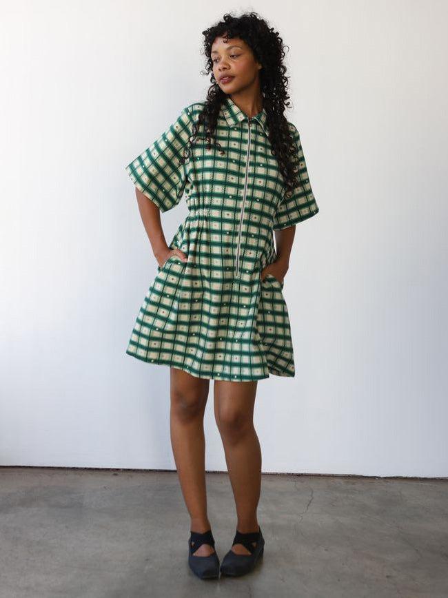 Utility Dress - Retro Plaid-Noble-treehaus