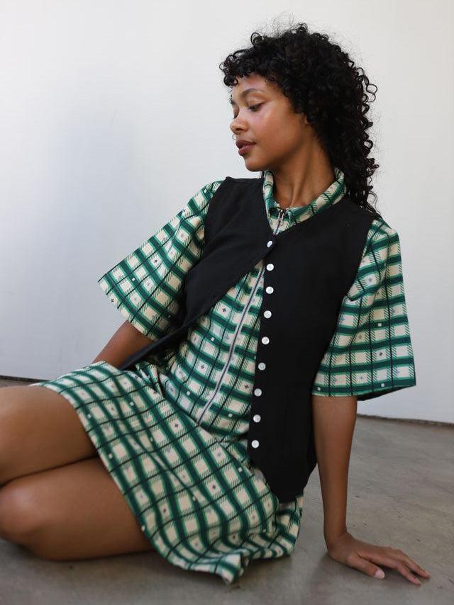 Utility Dress - Retro Plaid-Noble-treehaus