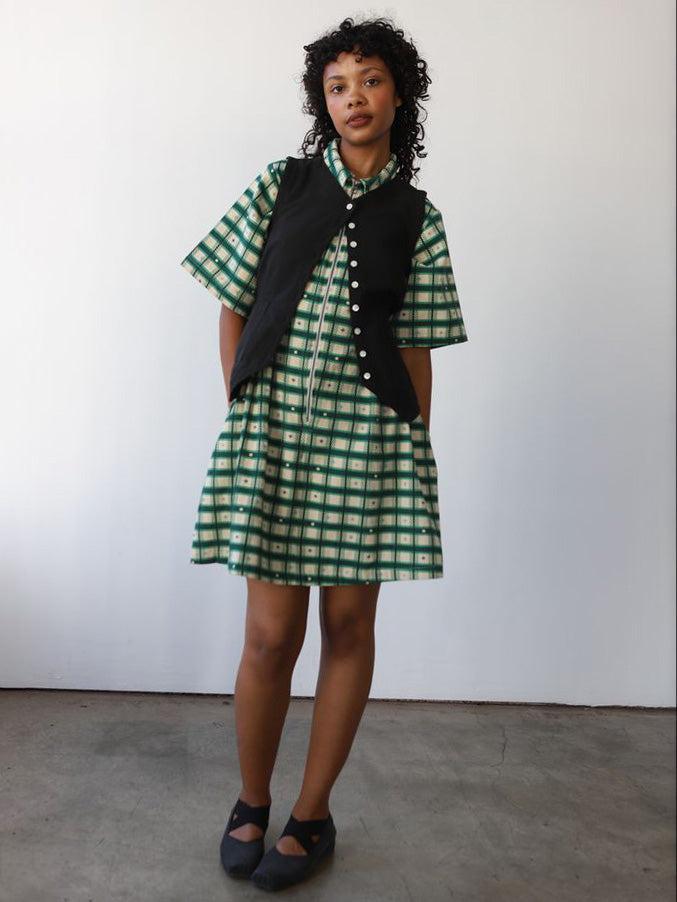 Utility Dress - Retro Plaid-Noble-treehaus