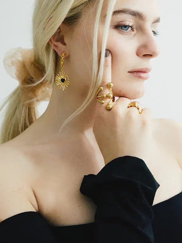 WOS - Valentina Earrings- Gold-WOS-treehaus