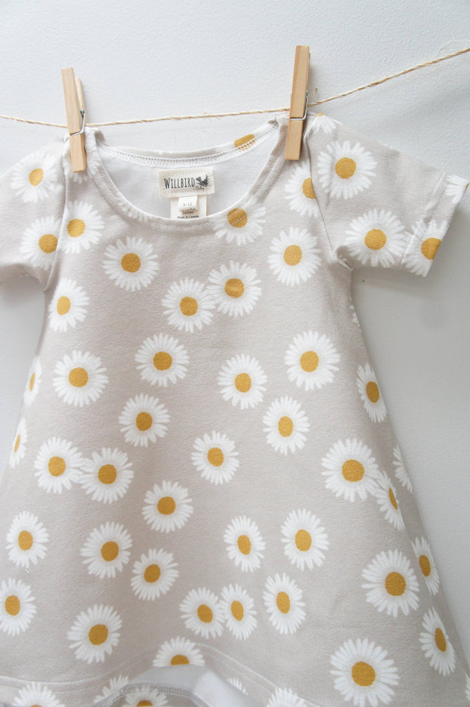 Willbirdbaby - Chickadee Swing Dress - Daisies-Willbirdbaby-treehaus