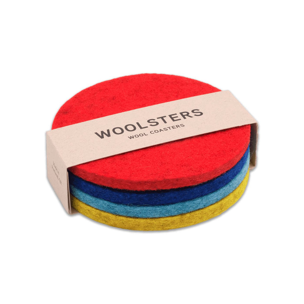 Woolly Made - Merino Wool Coasters (4 per set) - Warm/Cool Mix-Woolly Made-treehaus