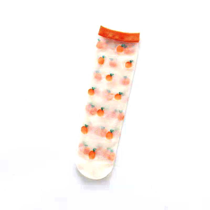 XS Unified - Sheer Fruit Socks - Clementine-XS Unified-treehaus