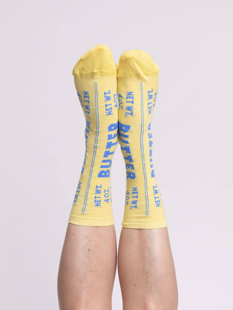 Yellow Owl - Butter - Small Crew Socks-Yellow Owl Workshop-treehaus