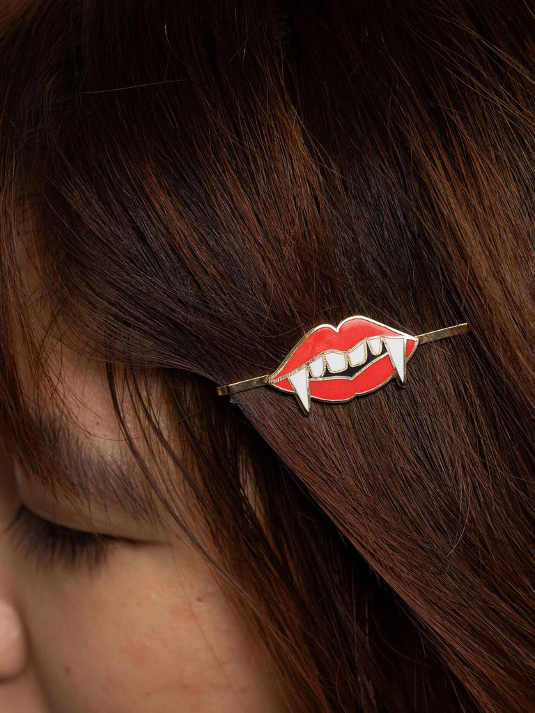 Yellow Owl - Hairpin - Vampire Lips-Yellow Owl Workshop-treehaus