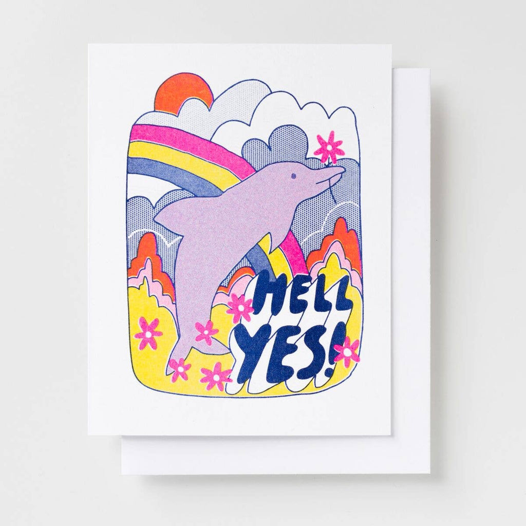 Yellow Owl - Hell Yes Dolphin-Yellow Owl Workshop-treehaus