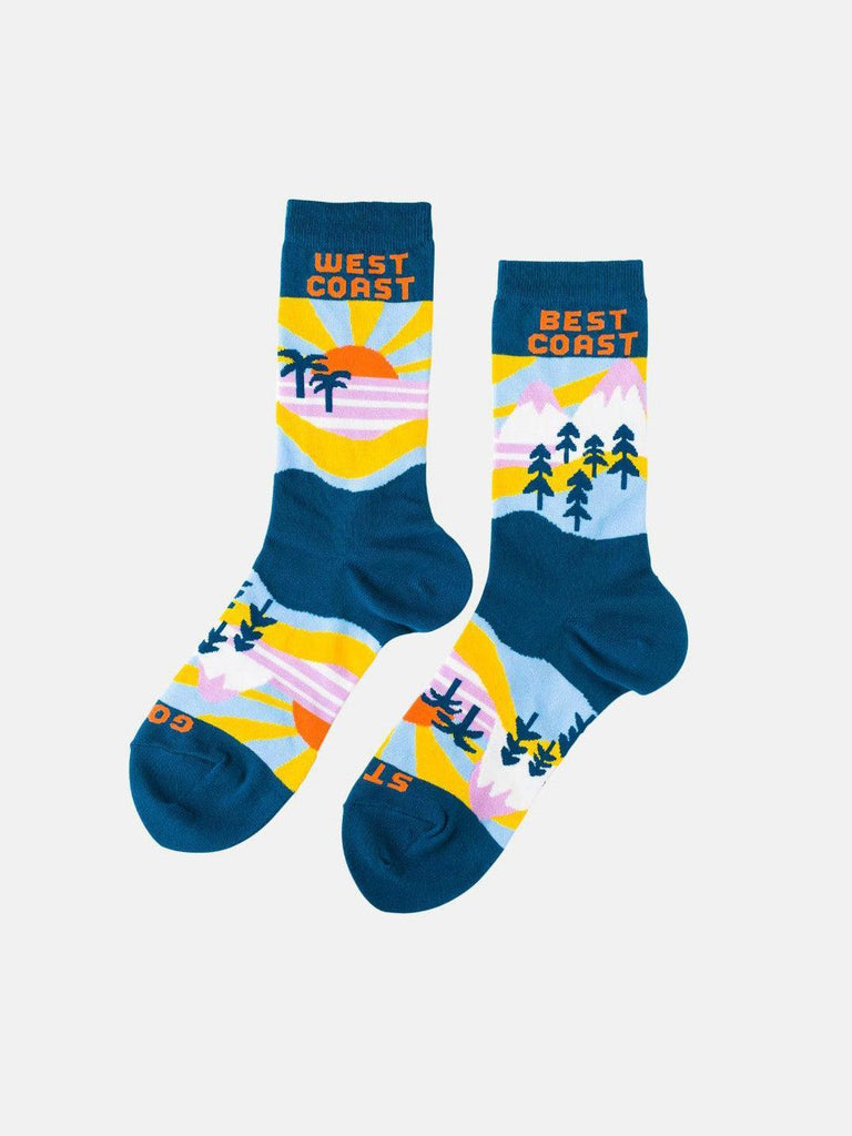 Yellow Owl -West Coast Best Coast Socks - Large-Yellow Owl Workshop-treehaus