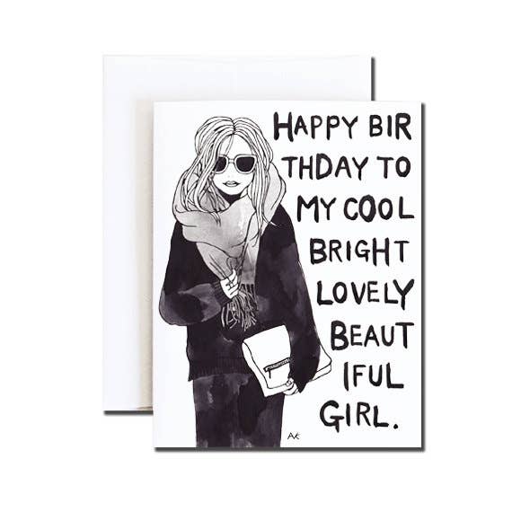 akrDesignStudio - Stylish Chic Birthday Card-akrDesignStudio-treehaus