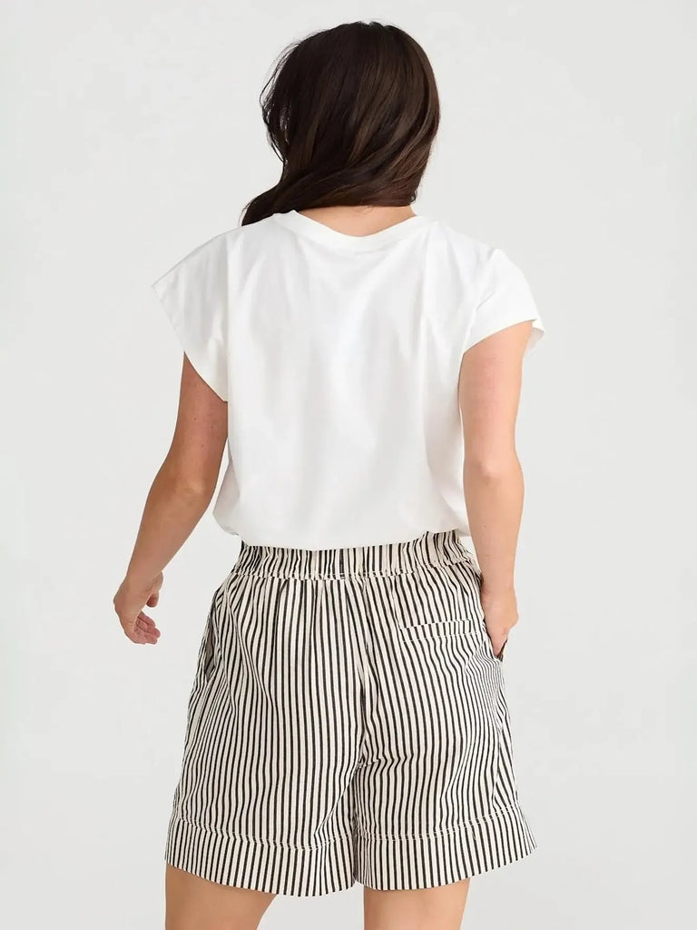 brave + true - Broadway Short - W/B Stripe-brave+true-treehaus