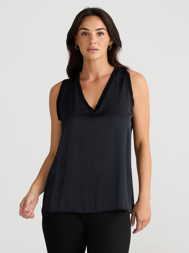 brave + true - Celine Top - Black-brave+true-treehaus