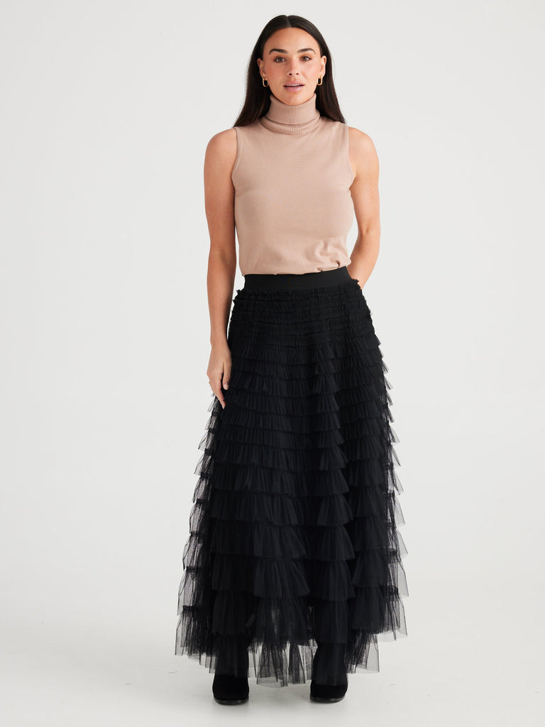 brave + true - Chance Skirt - Black-brave+true-treehaus