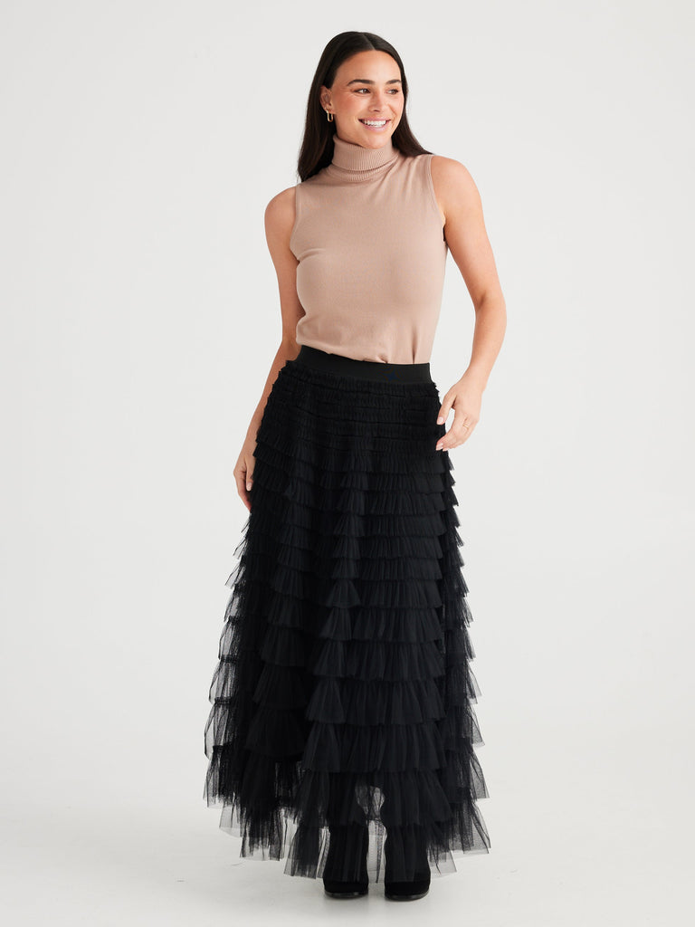 brave + true - Chance Skirt - Black-brave+true-treehaus