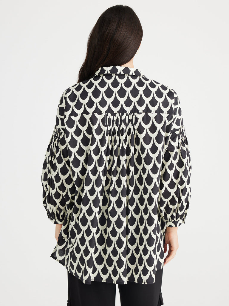 brave + true - Duchess Shirt - Network - Black & White-brave+true-treehaus