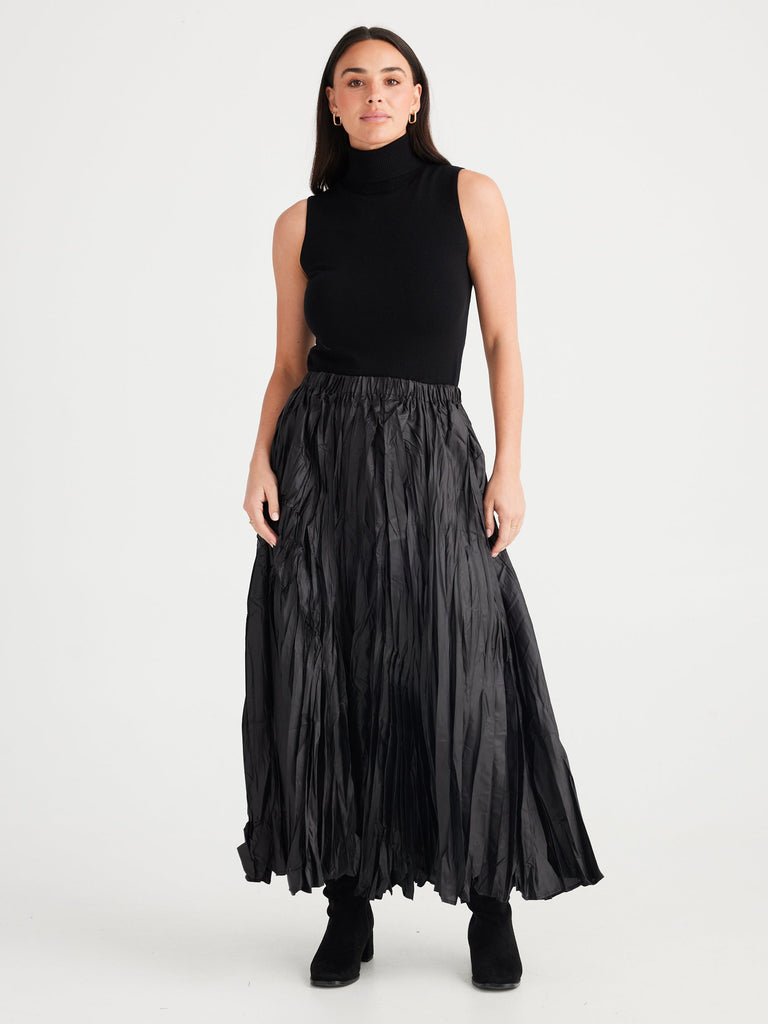 brave + true - Iro Skirt - Black-brave+true-treehaus