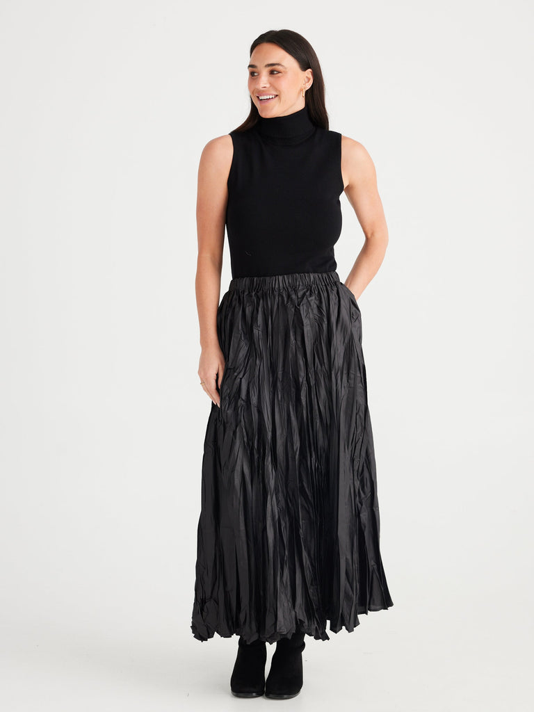 brave + true - Iro Skirt - Black-brave+true-treehaus