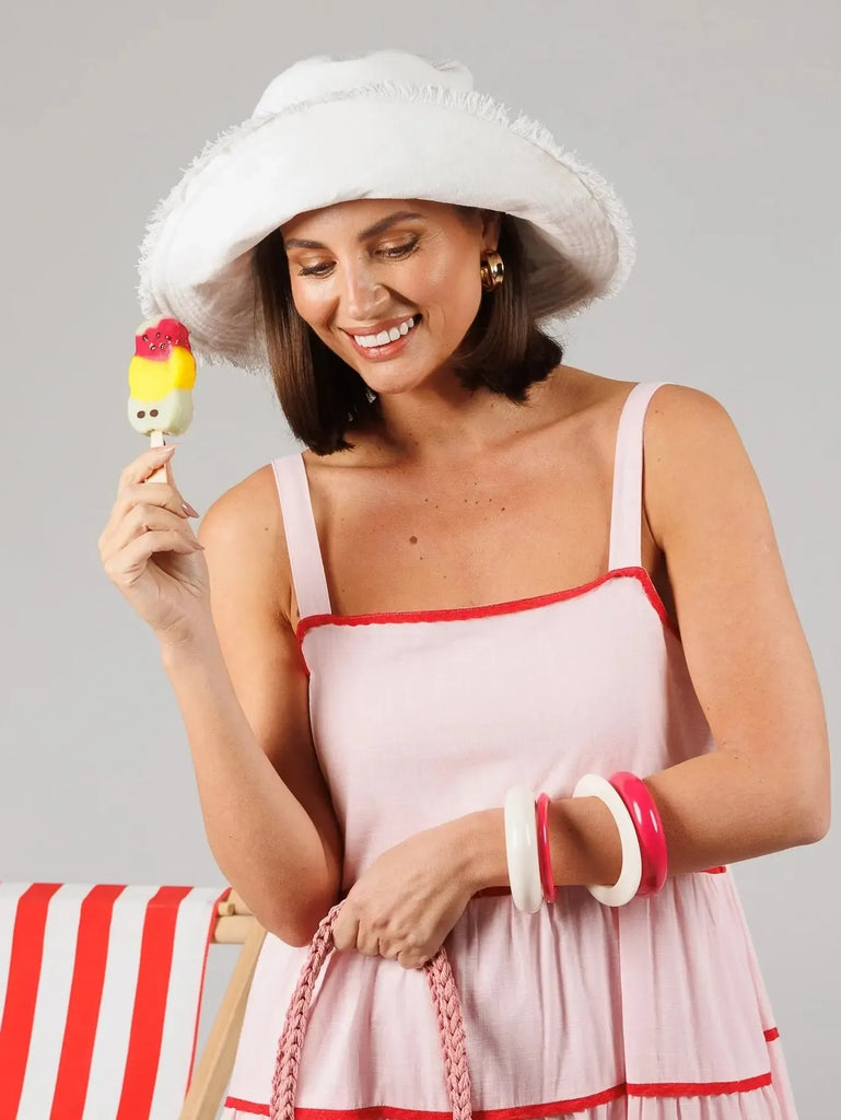 brave + true - Sunny Bucket Hat - White-brave+true-treehaus