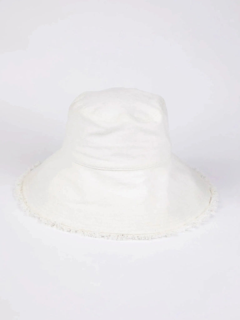 brave + true - Sunny Bucket Hat - White-brave+true-treehaus