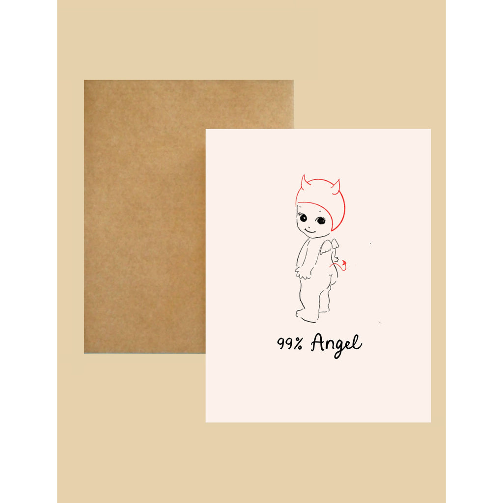 offe market - Greeting Card - 99% Angel-offe market-treehaus