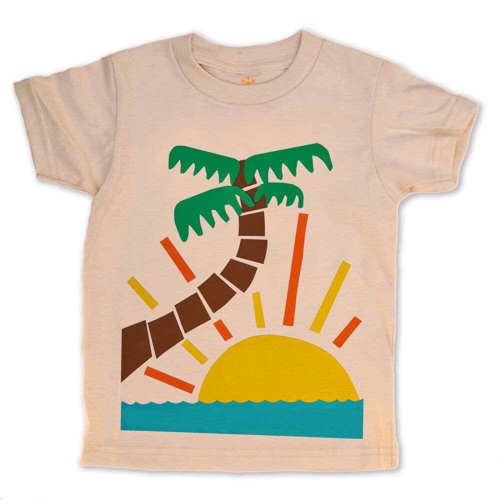 orangeheat - Palm - Kids Organic Tee-orangeheat-treehaus