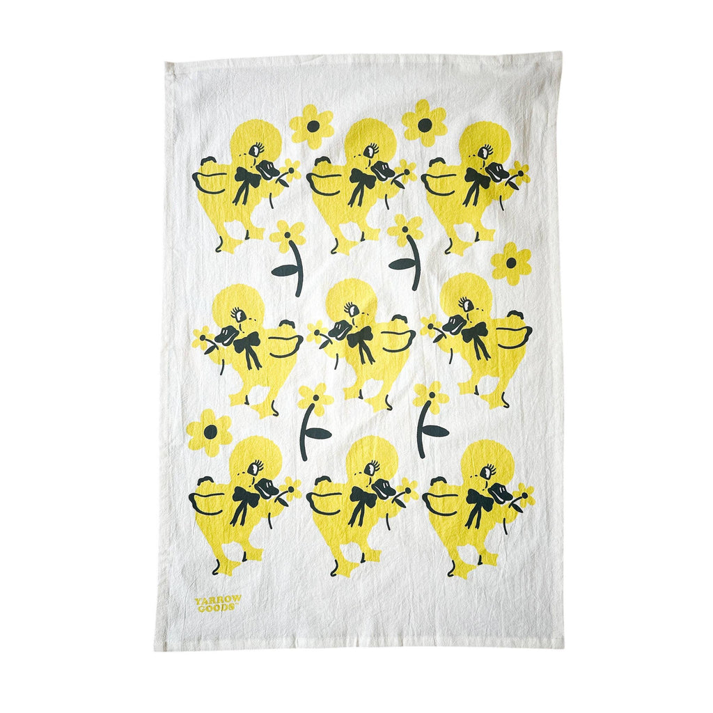 yarrow goods - Ducklings Tea Towel-yarrow goods-treehaus