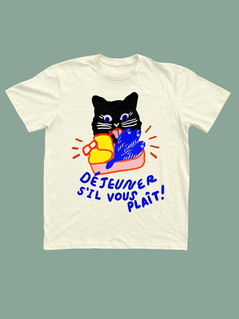 yarrow goods - Lunch Please! Unisex Tee - Cream-yarrow goods-treehaus