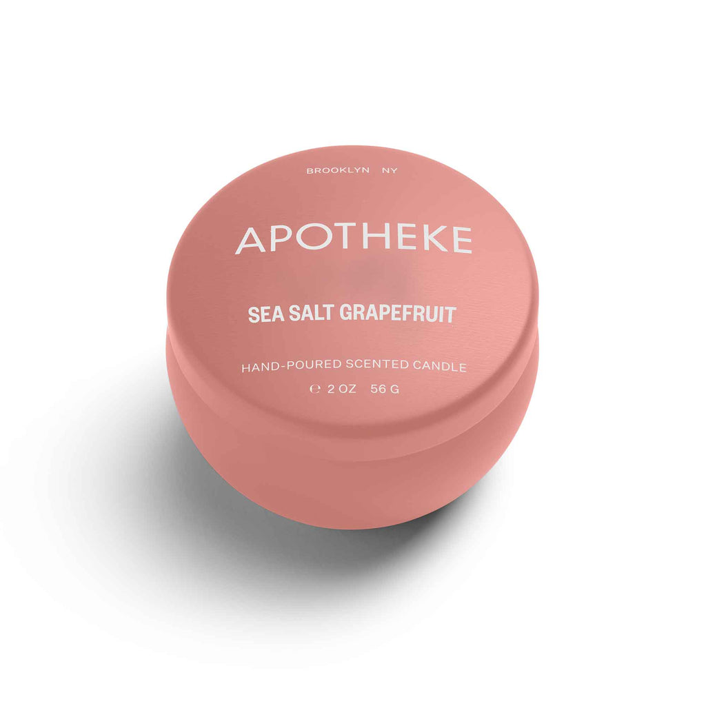 Apotheke - Sea Salt Grapefruit Mini Tin Candle - 2oz-Apotheke-treehaus